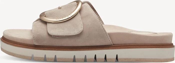Tamaris Lederpantolette beige (Damen)