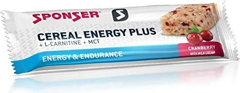 Sponser Energy Plus Bar Cranberry 600g (15x 40g)