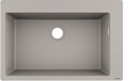 Hansgrohe S51 S510-F660 660 Einbau Becken mittig betongrau