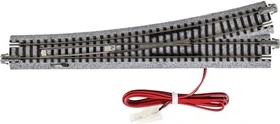 Kato - Spur N Gleis - Elektrische Weiche links R718mm 15°