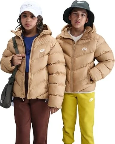 Nike NSW All Day Play Puffer Jacke hemp/white (Junior)