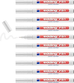 edding 751 Lackmarker weiß, 10er-Pack