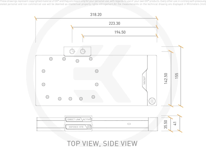 EK Water Blocks Quantum Line EK-Quantum Vector² FTW3 RTX 3090 Ti ABP Set D-RGB, Nickel, Acryl