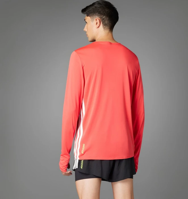 adidas Adizero Running Laufshirt langarm semi lucid red (Herren)