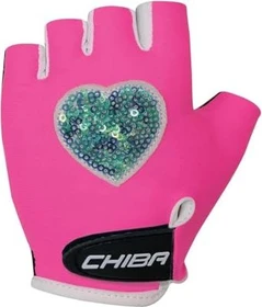 Chiba Cool Fahrradhandschuhe neon pink (Junior)