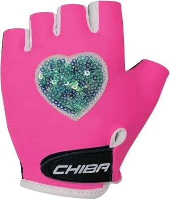 Chiba Cool Fahrradhandschuhe neon pink (Junior)