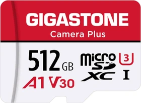 Gigastone Camera Plus R100/W80 512GB Kit, UHS-I U3, A1, Class 10