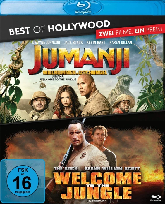 Jumanji: Willkommen im Dschungel & Jumanji: The Next Level (Blu-ray)