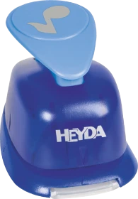 Heyda Hebel-Motivstanzer groß, Note, blau, 25mm