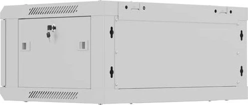 Lanberg WF01 Series 19" Wandschrank 4HE, hängend, Flatpack, Stahltür, IP20, RAL 7035, 450mm tief