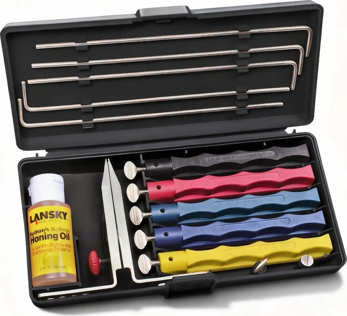 Lansky LKCLX 5-Stone Deluxe Schärf-Set Messerschärfer