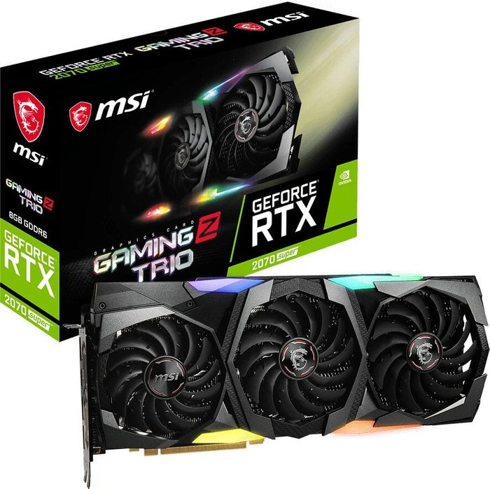 MSI GeForce RTX 2070 SUPER Gaming Z Trio, 8GB GDDR6, HDMI, 3x DP
