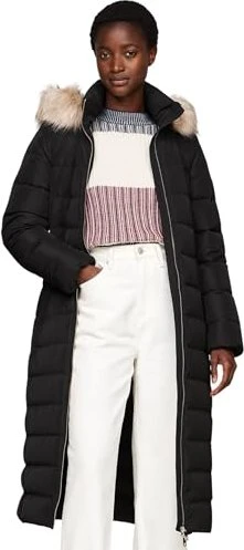 Tommy Hilfiger Heritage Down Tyra Maxi Hooded Funktionsmantel schwarz (Damen)
