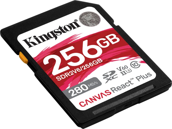 Kingston Canvas React Plus V60 R280/W150 256GB, UHS-II U3, Class 10