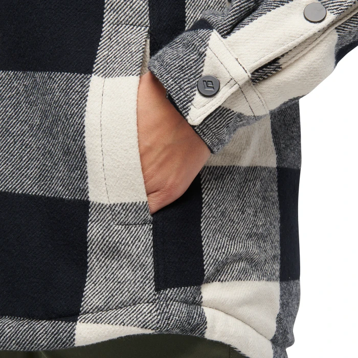 Black Diamond Project Lined Flannel Hemd langarm black/off white plaid (Damen)