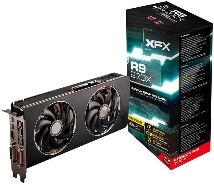 XFX Radeon R9 270X DD, 2GB GDDR5, 2x DVI, HDMI, 2x mDP