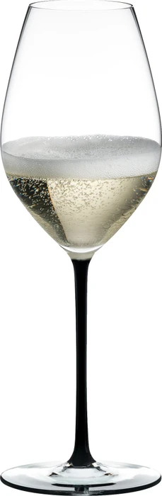 Riedel Fatto A Mano Champagner Weinglas schwarz