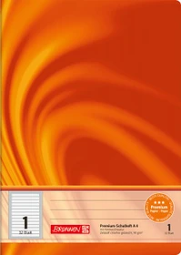 Brunnen Vivendi Schulheft, A4, Lineatur 1, orange, 32 Blatt