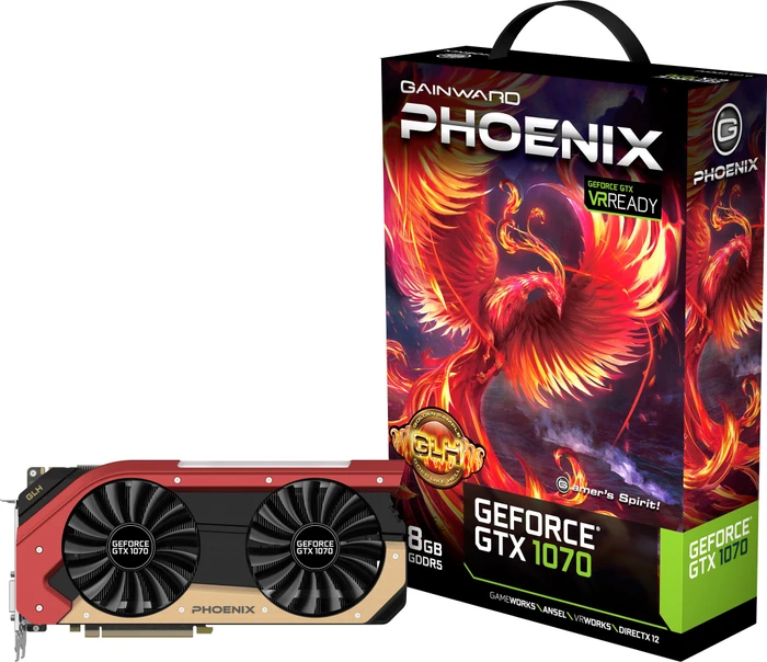 Gainward GeForce GTX 1070 Phoenix GLH, 8GB GDDR5, DVI, HDMI, 3x DP