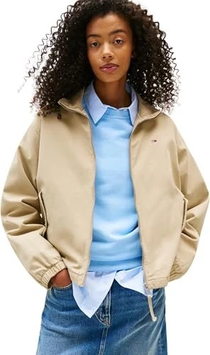 Tommy Hilfiger Reißverschluss und Kragen Jacke slit (Damen)
