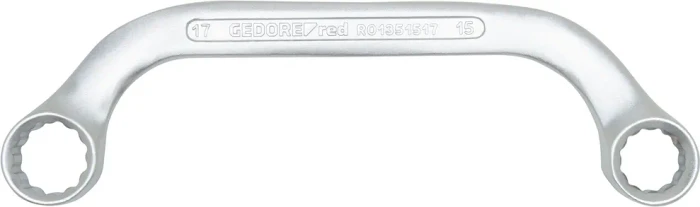 Gedore red R01351416 Doppelringschlüssel gebogen, 14/16x184mm
