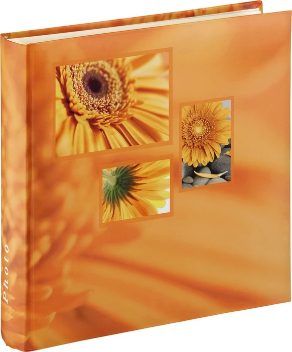 Hama Jumbo Fotoalbum Singo 30x30/100 weiße Seiten orange