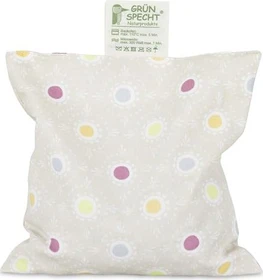 Grünspecht Kirschkern-Kissen 16 x 16cm Wärmekissen beige