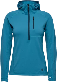 Black Diamond CoEfficient Quarter Zip Fleece Hoody Funktionsjacke cerulean blue (Damen)