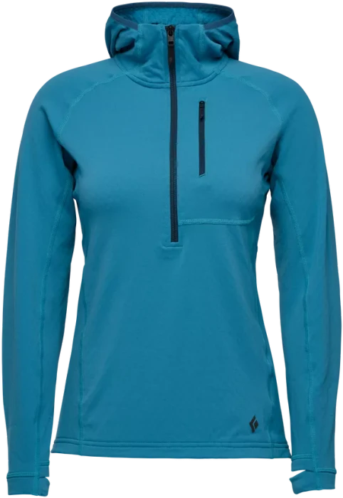 Black Diamond CoEfficient Quarter Zip Fleece Hoody Funktionsjacke cerulean blue (Damen)