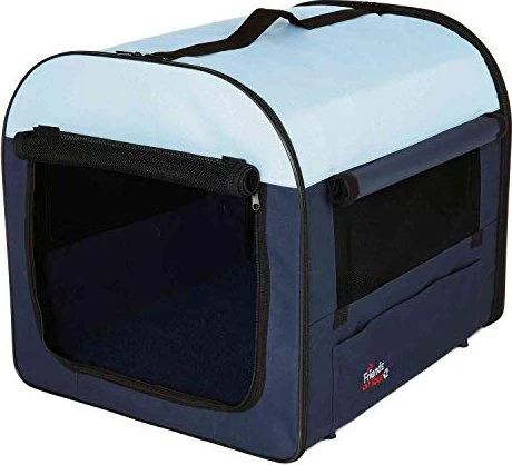 Trixie Hundebox Basic, 40 x 40 x 55cm, Dunkelgrau/Hellgrau