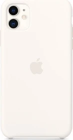 Apple Silikon Case für iPhone 11 weiß
