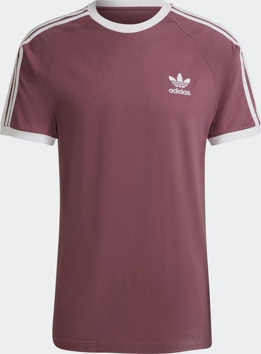 adidas Adicolor Classics 3-Streifen T-Shirt kurzarm burgundy (Herren)