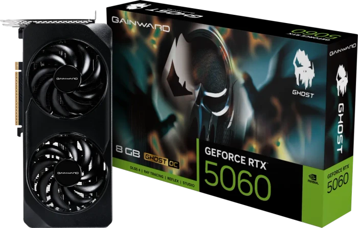 Gainward GeForce RTX 5060 Ghost OC, 8GB GDDR7, HDMI, 3x DP