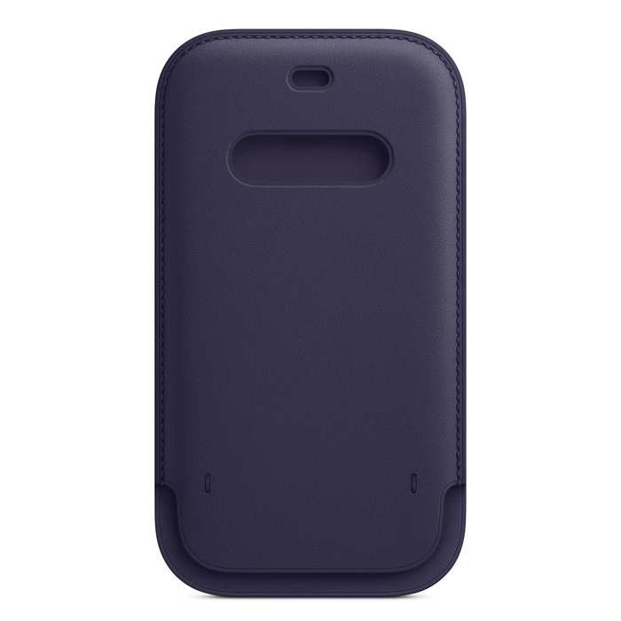 Apple Lederhülle mit MagSafe für iPhone 12/12 Pro dunkelviolett