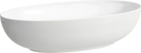 Laufen Ilbagnoalessi Waschtisch-Schale, oval, inkl. Ablaufventil mit Ventilabdeckung Keramik, weiß LCC