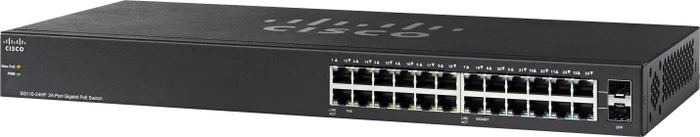 Cisco SG110 Rackmount Gigabit Switch, 22x RJ-45, 2x RJ-45/SFP, 100W PoE