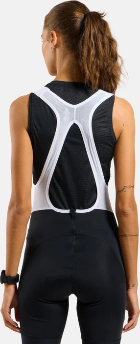 Odlo Zeroweight Tights Bib Fahrradhose kurz schwarz/weiß (Damen)