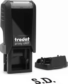 trodat printy 4907 Textstempel mit individueller Textplatte, 13x6mm, schwarz