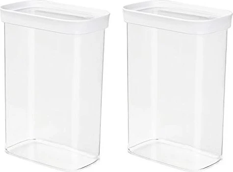 Emsa Optima rechteckig Aufbewahrungsbehälter 2.2l weiß