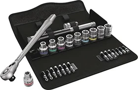 Wera 8100 SC 11 Zyklop Metal Switch Bitset/Steckschlüsselsatz zöllig inkl. Tasche, 28-tlg.