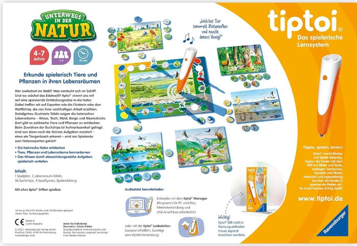 Ravensburger tiptoi Spiel: Unterwegs in der Natur