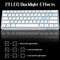 Dierya DK61SE, 60%, weiß, LEDs blau, BROWN Switches, USB, US Vorschaubild