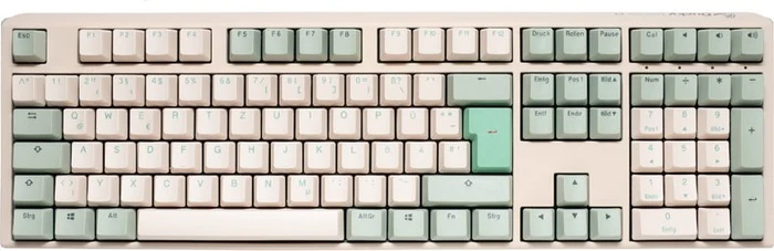 Ducky One 3 PBT, Matcha, grün/weiß, MX BLACK, USB, DE