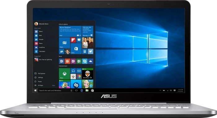 ASUS VivoBook Pro N752VX-GC131T, Warm Grey, Core i7-6700HQ, 8GB RAM, 256GB SSD, 1TB HDD, GeForce GTX 950M, DE
