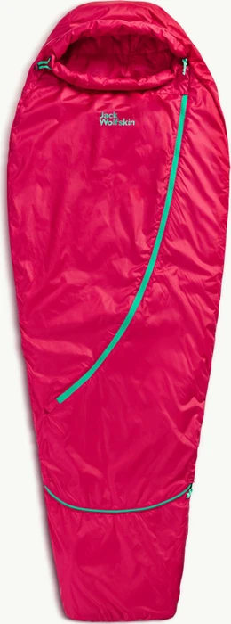Jack Wolfskin Grow Up Dreamer Mumienschlafsack pink dahlia (Junior)