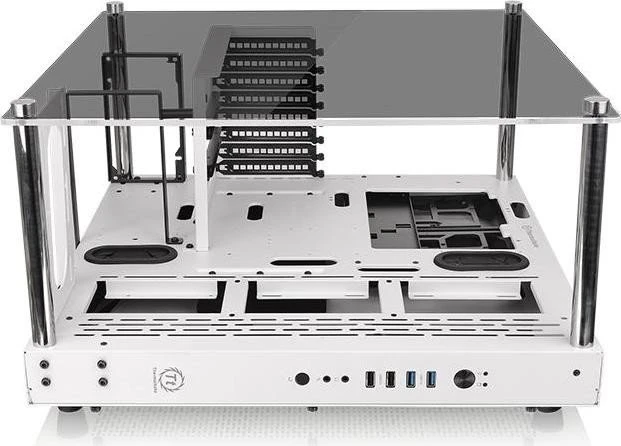 Thermaltake Core P3 Tempered Glass Snow Edition, weiß, Glasfenster