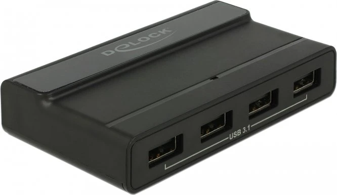 DeLOCK USB-Hub, 4x USB-A 3.1, USB-C 3.1 [Buchse]