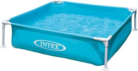 Intex Mini Frame Pool rechteckig 122x122x30cm blau
