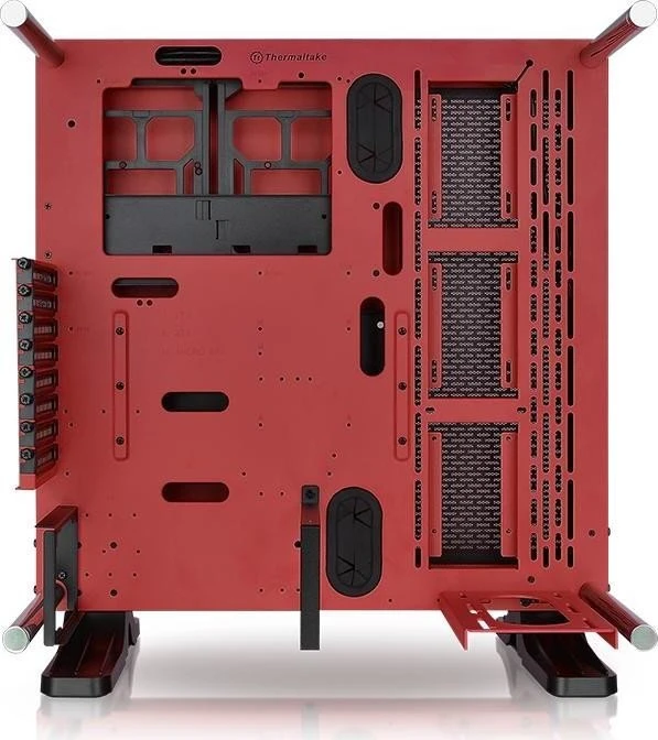 Thermaltake Core P3 Tempered Glass Red Edition, weiß, Glasfenster