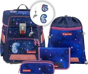 Step by Step Space Reflect Star Seahorse Zoe Schultaschen-Set, 5-tlg.